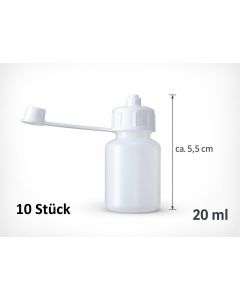 Pipettenfläschchen, Dosierflasche, Spritzflasche, Abtropfflasche 20 ml (10 Stück)
