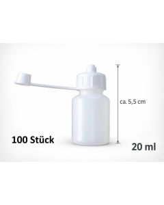 Pipettenfläschchen, Dosierflasche, Spritzflasche, Abtropfflasche 20 ml (100 Stück)