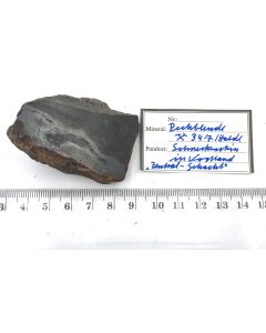 Uraninit - Anschliff; Schacht 347, Schneckenstein, Sachsen, Deutschland; KS; Einzelstück