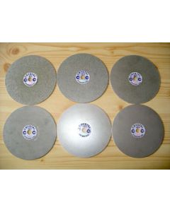 Diamond grinding wheel; electroplated; 20 cm diameter; 6 mm thickness; 100 grit; 1 piece


