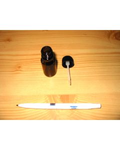 Glasfläschchen mit Abtropfpinsel (Glasflasche), 10 Stück