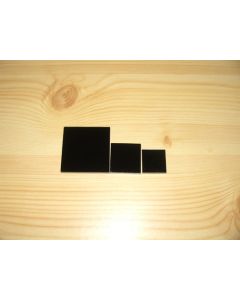 Acrylsockel 3,2 x 3,2 x 0,6 cm, schwarz, 10 Stück