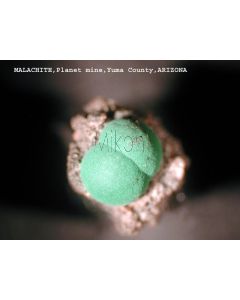 Malachit xx; Planet Mine, AZ, USA; MM