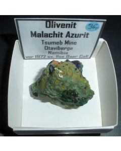 Olivenit xx; Tsumeb Mine, Otavi Bergland, Namibia; KS