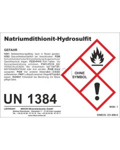 Natrium-Dithionit, Natriumdithionit, Natriumhydrosulfit 10 kg