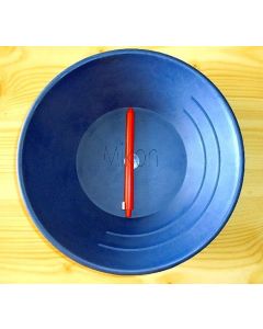 Goldwaschpfanne, 25 cm, Hartplastik, blau, schwer