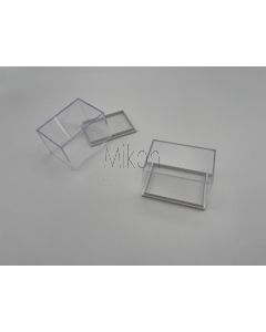 Kleinstufendose, Acryldose, T6H; weiß, 59 x 41 x 39 mm; Originalkarton mit 696 Stück