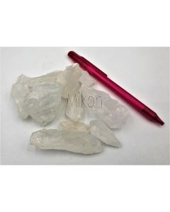 Quarz, Bergkristall; klare Stücke, Schleifware, Himalaya, Indien; 1 kg 