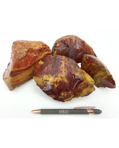 Jaspis; rot, gelb, Java, Indonesien; 1 kg