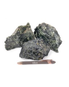 Jade; echt!, dunkelgrün, Java, Indonesien; 1 kg