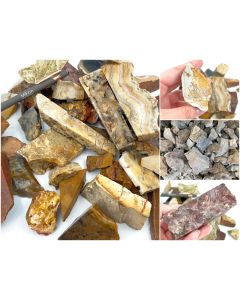 Schneidreste; verschiedene Minerale, Java, Indonesien; 10 kg