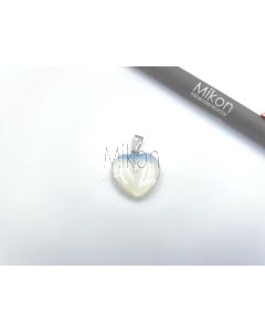 Edelstein Anhänger; Herz, Opalit, ca. 2 cm; 1 Stück