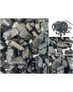 Schörl (schwarzer Turmalin) Kristallstücke; Tansania; 10 kg 