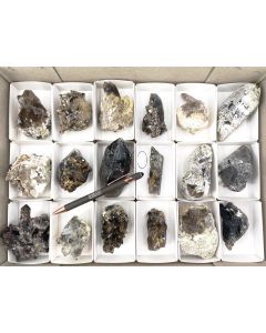 Rauchquarz X/xx; z.T. mit Einschlüssen; Mt. Malosa, Zomba, Malawi; 1 Steige, Unikat (89)