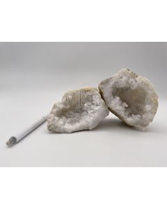 Quarz - Geoden (Quarzdruse, Quarzgeode); ca. 6-10 cm, offen, Midelt, Marokko; 10 Stück