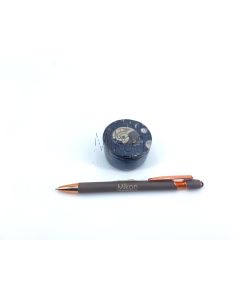 Ammoniten-Dosen, schwarz, 5 cm, mit Deckel, 1 Stück