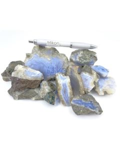 Lagenachat "Blue Lace"; Jombo, Malawi; 100 g