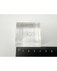 Plexiglassockel, ganz poliert, 3,8 x 3,8 x 2,1 cm, 1 Stück (BV1.5)