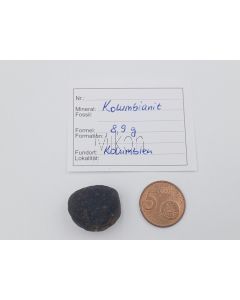 Kolumbianit (Tektit); Kolumbien, Stück 2,3 cm; 1 Stück mit 8,9 g