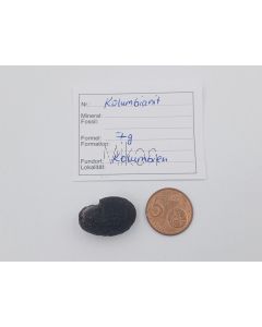 Kolumbianit (Tektit); Kolumbien, Stück 2,5 cm; 1 Stück mit 7 g