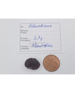 Kolumbianit (Tektit); Kolumbien, Stück 1,8 cm; 1 Stück mit 2,8 g