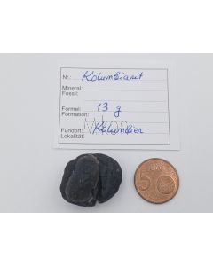 Kolumbianit (Tektit); Kolumbien, Stück 2,9 cm; 1 Stück mit 13 g