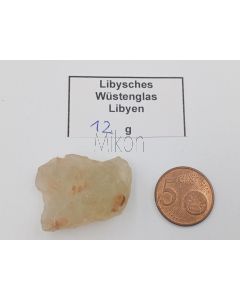 Libysches Wüstenglas (Tektit); Libyen, Stück 3cm, 12g
