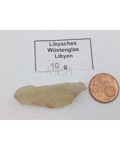 Libysches Wüstenglas (Tektit); Libyen, Stück 4,7 cm, 10g