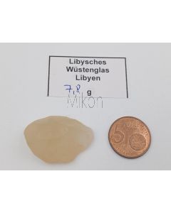 Libysches Wüstenglas (Tektit); Libyen, Stück 3,3 cm, 7,8g