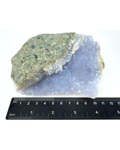 Achat, Lagenachat "Blue Lace", druzy; Jombo, Malawi; HS, 480 g, Einzelstück