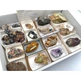 Minerals mixed; Gerd Tremmel Collection, Marokko, No.3255; 1 flat ...