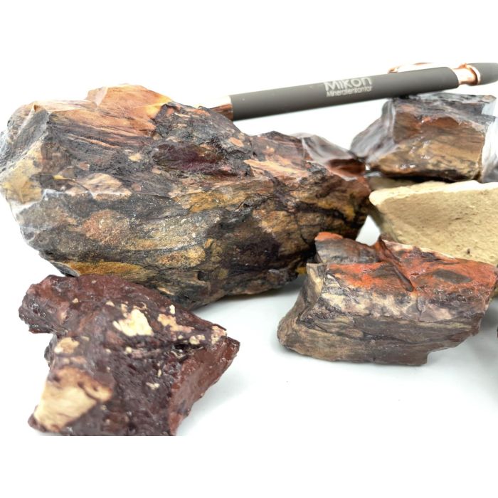 Pyrophyllite, hard soap stone; multicolour, Namibia; 1 kg