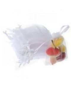 Schmuckbeutel Organza weiß 100 Stück