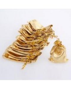 Schmuckbeutel Organza gold 1 Stück