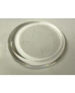 Plexiglassockel, ganz poliert, rund, 12,5 cm Durchmesser, 25 mm Stärke, 20 Stück (BR51x20)