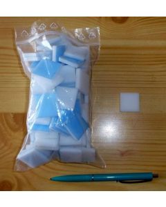 Plexiglassockel 5,1 x 5,1 x 0,6 cm, weiß, 40 Stück