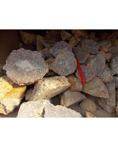 Agate nodules, cut, Bockwitz-Burgstall, Sachsen, Germany, 1 kg