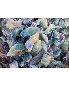 Fluorit (Regenbogenfluorit, bunt, Schleifware), Uis, Namibia, 100 kg