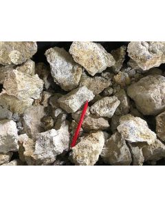 Suevit, hell, Meteoriten-Impaktgestein, Nördlinger Ries Krater, D. 1 kg