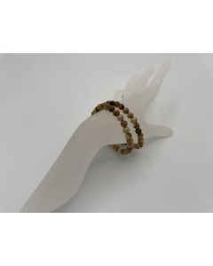 Armband, Landschaftjaspis, 6 mm Kugeln, 1 Stück
