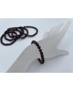Armband, Granat, 6 mm Kugeln, 1 Stück