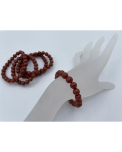 Armband, Jaspis (rot), 8 mm Kugeln, 1 Stück