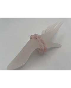 Armband für Kinder, Rosenquarz, 6 mm Kugeln, 1 Stück