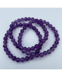 Armband für Kinder, Amethyst, 4 mm Kugeln, 1 Stück