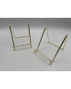 Metal display stand; gold, 105 x 80 x 95 mm; 1 piece