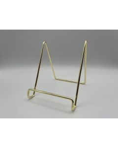 Metal display stand; gold, 130 x 95 x 120 mm; 1 piece