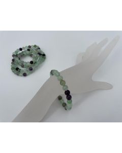 Armband, Fluorit, 8 mm Kugeln, 1 Stück
