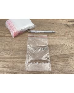Zip lock bags; 100 x 150 mm; 100 pieces. Made in Germany (!)