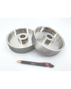 Diamond grinding wheel; 3,7 cm (1.5") width, 15 cm (6") diameter; grit 100; 1 piece
