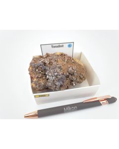 Vanadinite xx; Mibladen, Midelt, Morocco; Gerd Tremmel collection; Cab